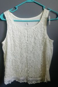 Justice brand NWT girl's size 20 crochet tank top